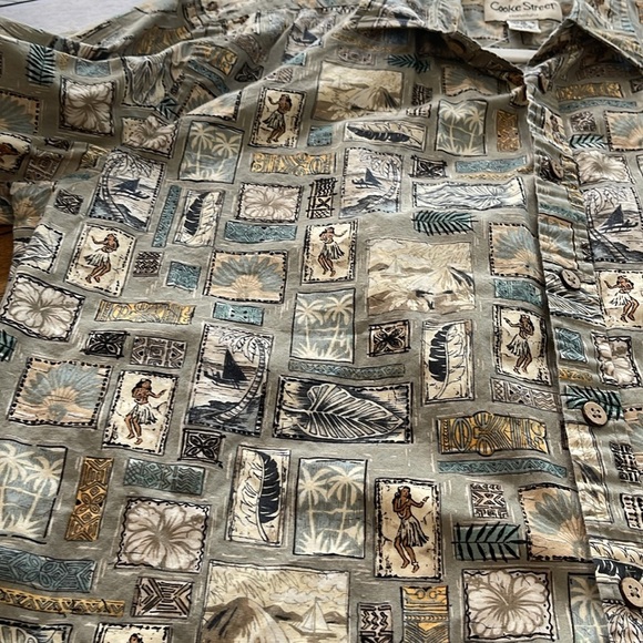 Cooke Street Honolulu Hawaiian Aloha button down shirt size Large - Picture 11 of 11